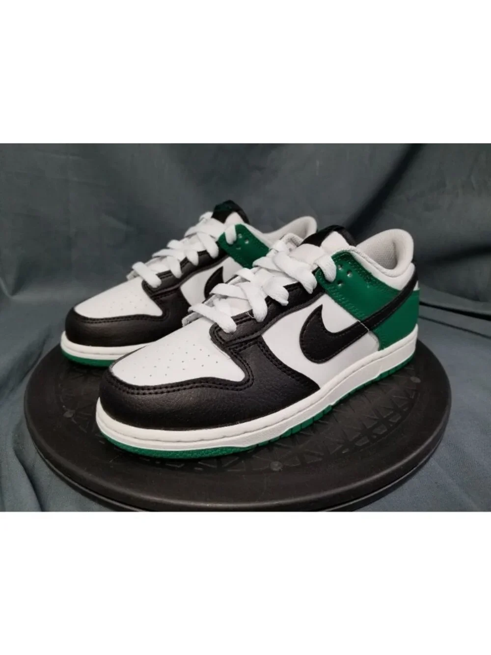 Nike Dunk Low RP (PS) Sneakers White/Black/Green Kids Size 3Y BRAND NEW NO BOX!